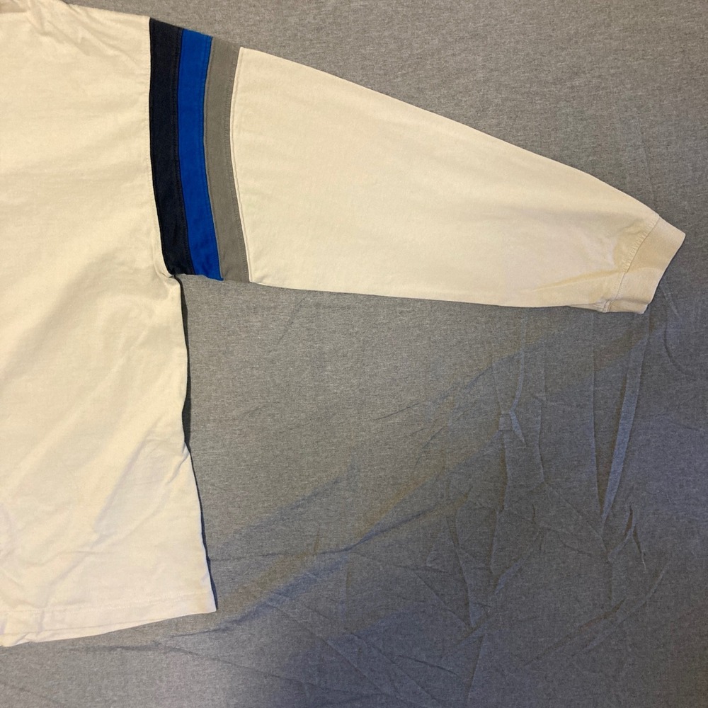 Wrangler Hero Boys T-Shirt Stone Off White Graphic Stripe Sleeve Size 14-16‎ - Picture 7 of 13